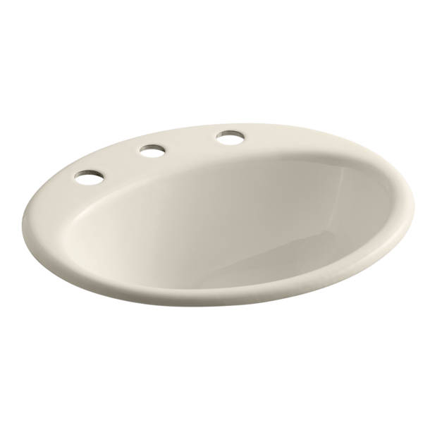 K290510 Kohler Farmington Metal Oval DropIn Bathroom Sink with